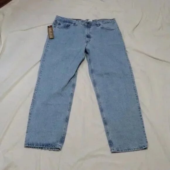 Vintage Levi's 555 Jeans 1995 Relaxed Fit Straight Leg Fits Over Boot Size 40 - Picture 2 of 12